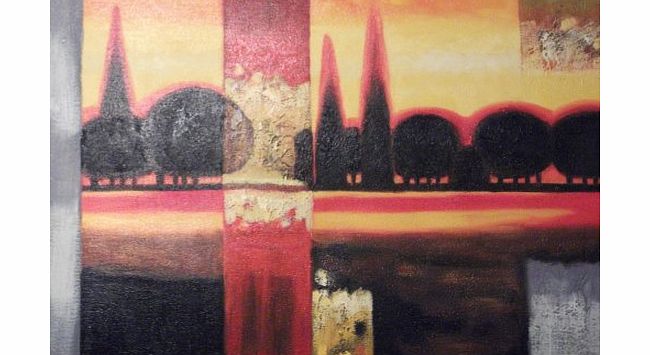 None Beautiful Oil Painting On Canvas Modern Forest Landscape 20x24``