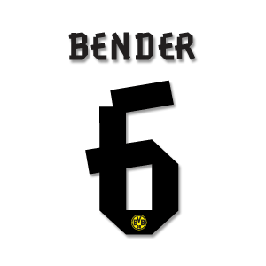 None Bender 6 - 13-14 Borussia Dortmund Home Official