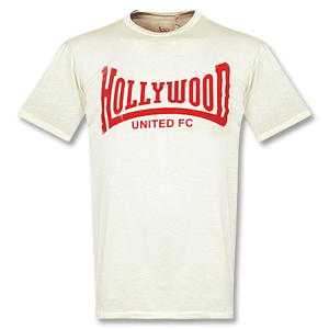 None Bumpy Pitch Hollywood Utd FC Tee - Beige/Red