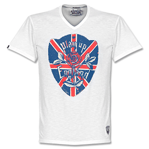 None Copa Vintage Play Up England V-Neck T-Shirt -