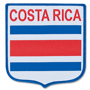 None Costa Rica Embroidery Patch 90mm x 85mm