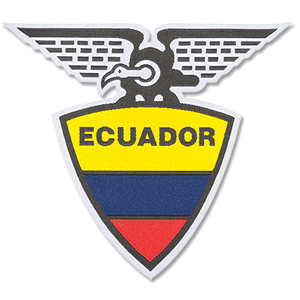 None Ecuador Embroidery Patch 90mm x 100mm