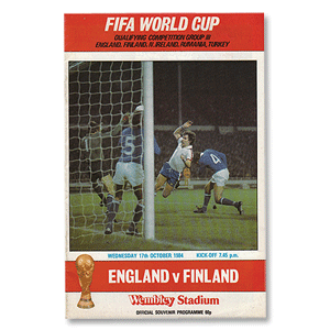 England vs Finland - 1984 WC Qualifier at