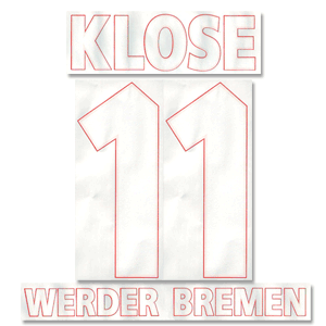 None Klose 11 05-06 Werder Bremen Home Official Name