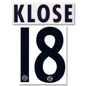 None Klose 18 06-08 Bay Munich Away Name and Number
