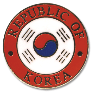 None Korea Pin Badge
