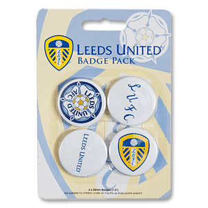 None Leeds Utd Button Badge Set