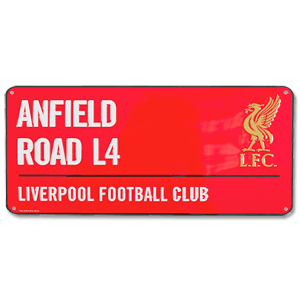 None Liverpool Colour Street Sign - 40cm x 18cm