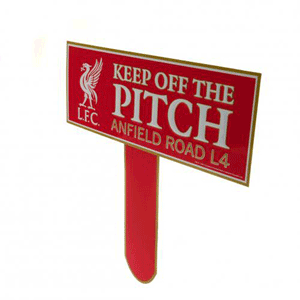 None Liverpool Keep Off The Pitch Sign (31x30cm)