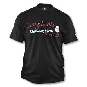 None Longshanks Slogan T-Shirt - Black/Blue Logo