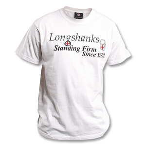 None Longshanks Slogan T-Shirt - White/Green Logo