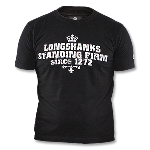 None Longshanks Standing Firm T-Shirt - Black/White