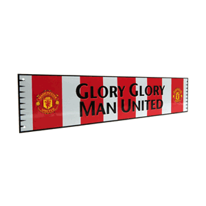 None Man Utd Bar Scarf Metal Sign (52 x 11 cm)