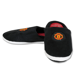 None Man Utd Midfielder Slippers - Black/Red/White -
