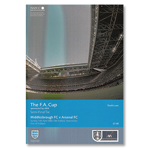 None Middlesbrough v Arsenal - Cup Semi Final -14th