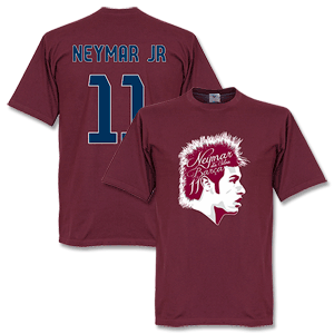 None Neymar Jr 11 T-Shirt - Maroon - Boys