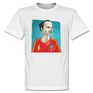 None Playmaker Iniesta Statue T-Shirt
