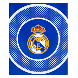 None Real Madrid Bullseye Fleece Blanket (125cm x