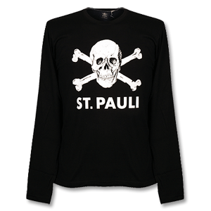 None St. Pauli Skull L/S Tee black