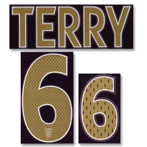 None Terry 6 06-08 England Away Name and Number