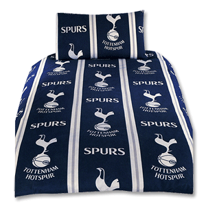 None Tottenham Duvet Cover Set - Navy/White