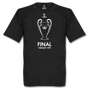 UCL 12-13 Final Printed T-Shirt - Black