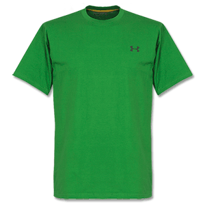 None Under Armour Charged Cotton T-Shirt - Green/Navy