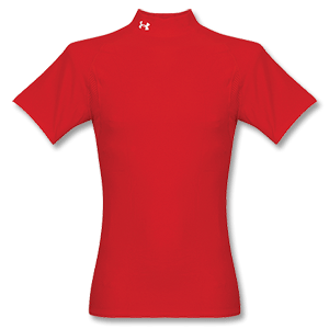 None Under Armour Cold Gear Core Mock Tee - Red