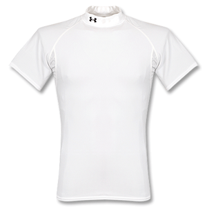 None Under Armour Cold Gear Core Mock Tee - White