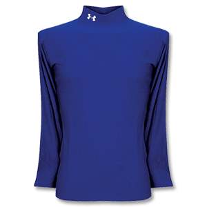 None Under Armour Cold Gear Mock L/S Crew - Blue