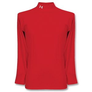 None Under Armour Cold Gear Mock L/S Crew - Red