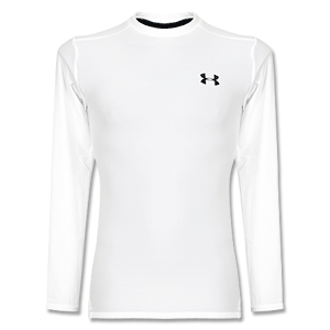 None Under Armour HG Compression L/S T-Shirt - White