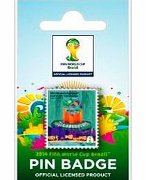 None WC 2014 Poster Pin Badge - Fortazela