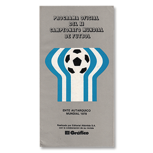 WC Official Souvenir Programme Argentinian