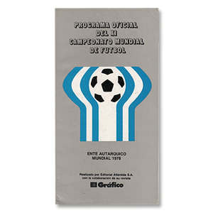 None WC Official Souvenir Programme Argentinian