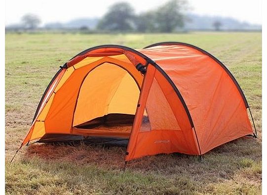 North Gear Camping Exodus Waterproof 4 Man Tent orange