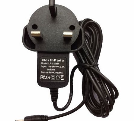 NorthPada UK Wall Travel Charger 5V 2A for 7`` inch Touch Screen Allwinner A13 Android Tablet PC