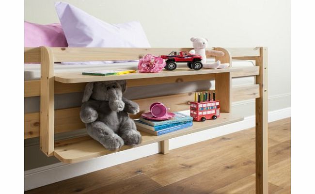 Cabin Bed Double Shelf Multi Purpose shelf ideal for Midsleepers PINE
