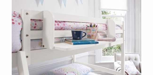 Cabin Bed Shelf Multi Purpose shelf ideal for Midsleepers WHITE GLOSS