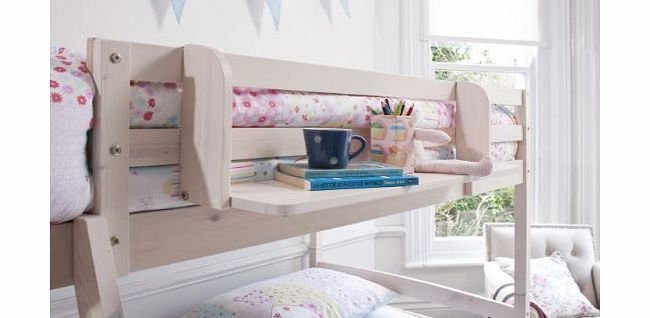 Northshore Cabin Bed Shelf Multi Purpose shelf ideal for Midsleepers WHITEWASH