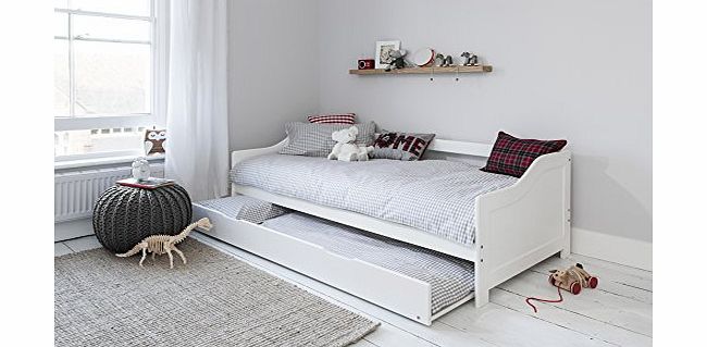 Northshore Day Bed Single Bed with Underbed In White 2 beds in 1