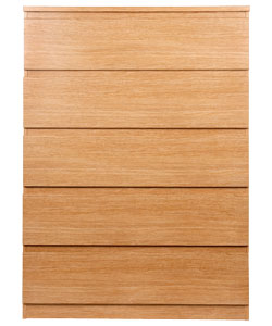 Norway 5 Drawer Chest - Walnut