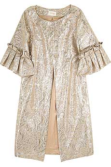 Notte by Marchesa Brocade swing coat