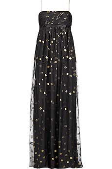 Spotty chiffon dress