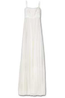 Notte by Marchesa Velvet stitched chiffon gown