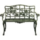 nova Clematis Metal Garden Bench