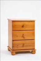 Three Drawer Bedside