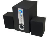 Novatech 2.1 mains powered Speaker Set with FM tuner - Black