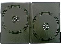 Novatech 25 Pack Of Full Size DOUBLE Black DVD Cases For DVD Media - Full DVD Case size