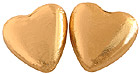 Novelty Chocolate Co. 100 Large gold foil wrapped, milk chocolate hearts